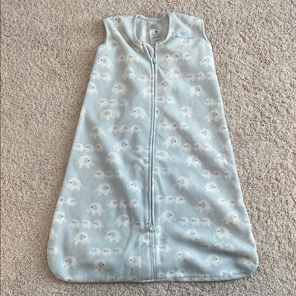 Halo Blue and White Kids One Piece sleep sack